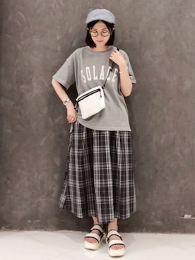 「Marc by Marc Jacobs（マークバイマークジェイコブス）のアイテム（ブレスレット）」を使った、tingtingさん（レディース・153cm）の夏コーディネート