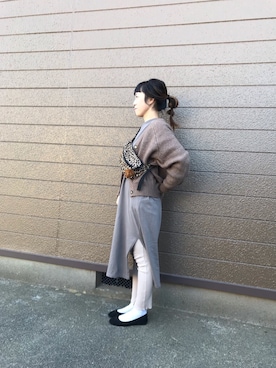 「スリットレギンス」｜masunさん（レディース・153cm）の秋コーディネート