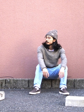 「nest Robe（ネストローブ）のアイテム」を使った、AKさん（メンズ・168cm）の秋コーディネート