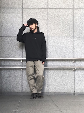 「UNIQLO（ユニクロ）のアイテム（パーカー）」を使った、AKさん（メンズ・168cm）の秋コーディネート