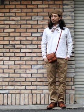 「無（ム）のアイテム」を使った、AKさん（メンズ・168cm）の春コーディネート