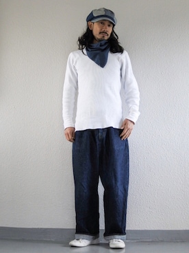「無（ム）のアイテム」を使った、AKさん（メンズ・168cm）の春コーディネート