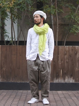 「無（ム）のアイテム」を使った、AKさん（メンズ・168cm）の春コーディネート