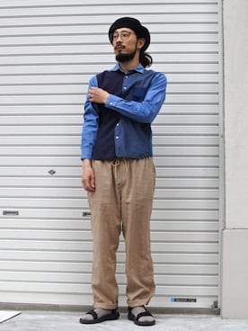 「無（ム）のアイテム」を使った、AKさん（メンズ・168cm）の春コーディネート