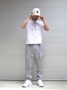 「無（ム）のアイテム」を使った、AKさん（メンズ・168cm）の夏コーディネート