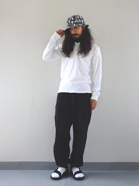 「無（ム）のアイテム」を使った、AKさん（メンズ・168cm）の夏コーディネート