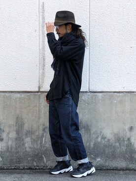 「Sense of Grace（センスオブグレース）のアイテム（ハット、ブラック系）」を使った、AKさん（メンズ・168cm）の秋コーディネート