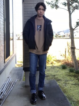 「リドム」｜「アイテム（その他）」を使った、まさとさん（メンズ・165cm）の冬コーディネート