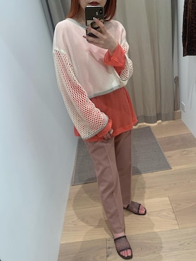 田村紗菜さん(レディース・154cm)の春コーディネート