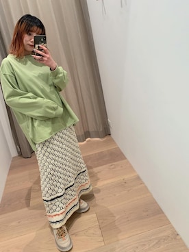 田村紗菜さん（レディース・154cm）の春コーディネート