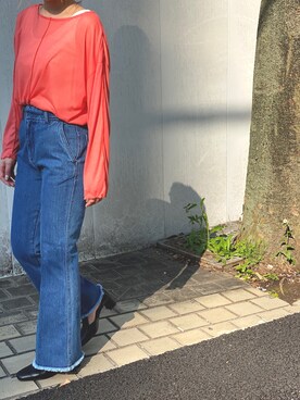 田村紗菜さん(レディース・154cm)の春コーディネート