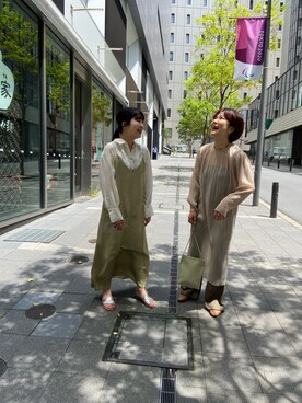 田村紗菜さん(レディース・154cm)の春コーディネート