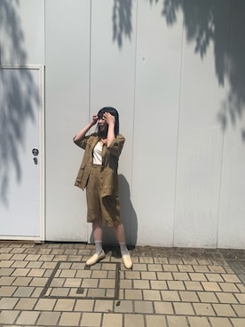 田村紗菜さん（レディース・154cm）の夏コーディネート