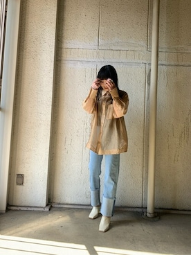 田村紗菜さん(レディース・154cm)の春コーディネート