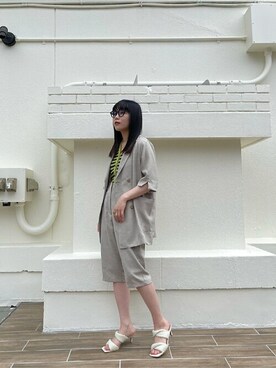 田村紗菜さん(レディース・154cm)の春コーディネート