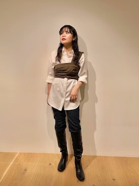 田村紗菜さん（レディース・154cm）の秋コーディネート