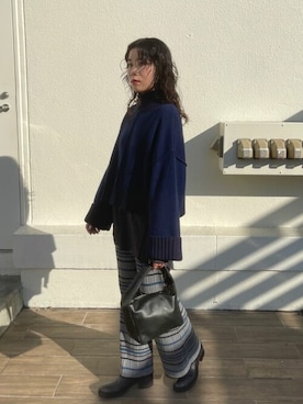 田村紗菜さん（レディース・154cm）の冬コーディネート