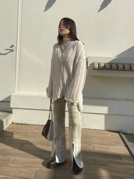 田村紗菜さん（レディース・154cm）の冬コーディネート