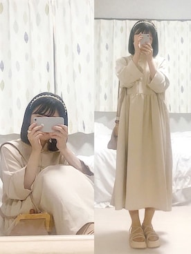 「アイテム（ワンピース/ドレス）」を使った、nemuさん（レディース・148cm・10代）の夏コーディネート