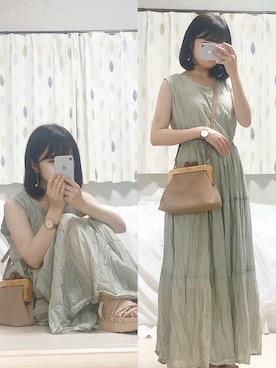 「アイテム（ワンピース/ドレス）」を使った、nemuさん（レディース・148cm・10代）の夏コーディネート