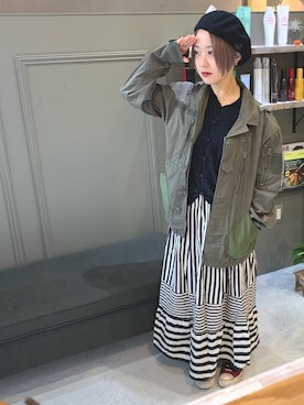 「I am I （アイアムアイ）のアイテム（トップス）」を使った、skrさん（レディース・156cm）の冬コーディネート