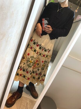 「I am I （アイアムアイ）のアイテム（トップス）」を使った、skrさん（レディース・156cm）の春コーディネート