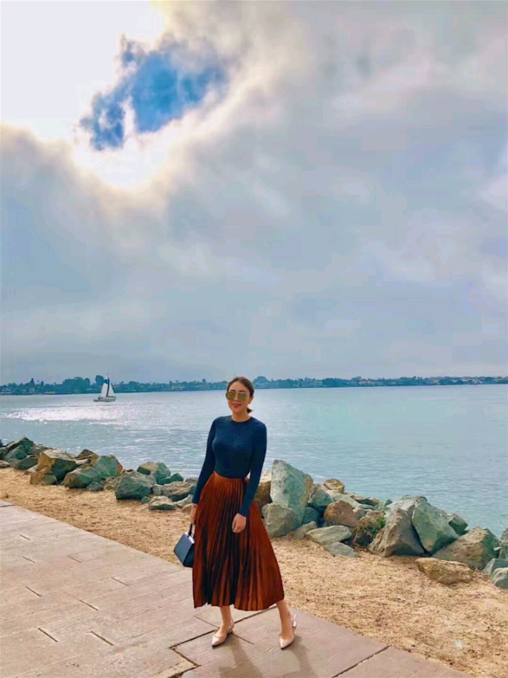 Christian Diorのバレエシューズを使った人気ファッション