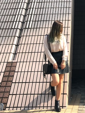 「GLASSONS（グラッソンズ）のアイテム」を使った、Wandaさん（レディース・163cm）の春コーディネート