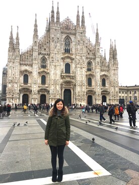 「MILANO（ミラノ）のアイテム」を使った、Fion さん（レディース・167cm）の春コーディネート