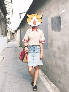 「NOHANT（ノアン）のアイテム」を使った、うさぎちゃんさん（レディース・171cm）の夏コーディネート