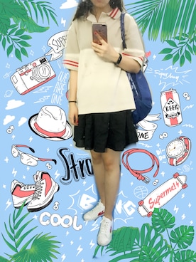 「NOHANT（ノアン）のアイテム」を使った、うさぎちゃんさん（レディース・171cm）の夏コーディネート