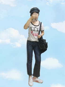 「wc JAPAN（ダブルシージャパン）のアイテム」を使った、うさぎちゃんさん（レディース・171cm）の夏コーディネート