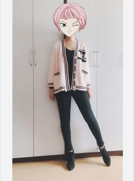 「sandro（サンドロ）のアイテム（トップス）」を使った、うさぎちゃんさん（レディース・171cm）の秋コーディネート