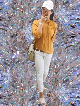 「ユニクロ」｜「アイテム（サンダル）」を使った、うさぎちゃんさん（レディース・173cm）の春コーディネート