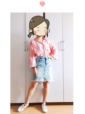 「Sperry   （スペリー）のアイテム（スリッポン）」を使った、うさぎちゃんさん（レディース・173cm）の夏コーディネート