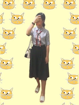 「ONLY（オンリー）のアイテム（パンツ）」を使った、うさぎちゃんさん（レディース・173cm）の夏コーディネート