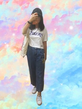 「Sperry   （スペリー）のアイテム（スリッポン）」を使った、うさぎちゃんさん（レディース・173cm）の夏コーディネート