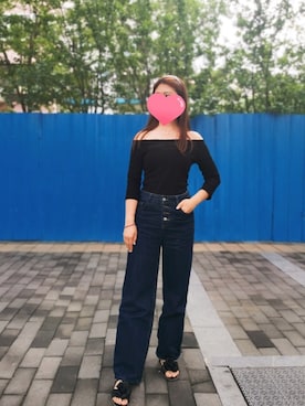 「ONLY（オンリー）のアイテム（トップス）」を使った、うさぎちゃんさん（レディース・173cm）の夏コーディネート