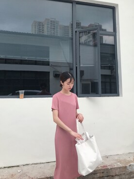 「pink dress」｜LAAIさん（レディース・168cm）の夏コーディネート