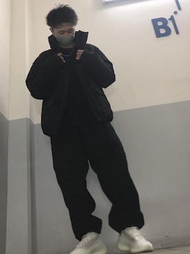 「HINSON」｜「アイテム（ダウンジャケット/コート）」を使った、Kaiさん（メンズ・161cm）の冬コーディネート