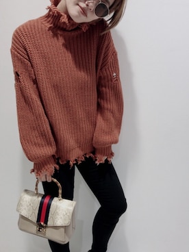 Mutsumiさん（レディース・158cm）の秋コーディネート