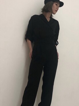 「ENVYM（アンビー）のアイテム（サロペット/オーバーオール）」を使った、Mutsumiさん（レディース・162cm）の夏コーディネート