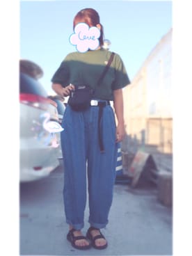 「rps（アールピーエス）のアイテム（その他トップス）」を使った、こめこさん（レディース・164cm）の夏コーディネート