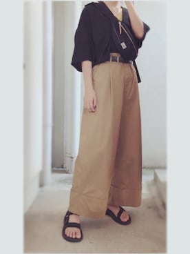 「rps（アールピーエス）のアイテム（キャミソール）」を使った、こめこさん（レディース・164cm）の夏コーディネート