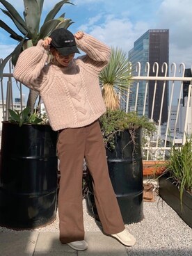 UKさん（レディース・160cm）の冬コーディネート