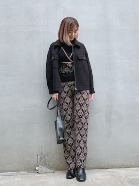 「ガラパン」｜「アイテム（その他アウター）」を使った、UKさん（レディース・160cm）の冬コーディネート