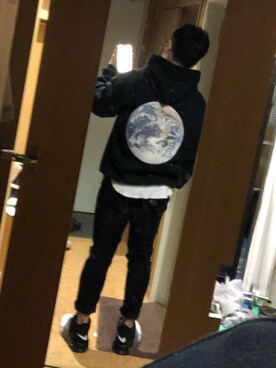 「GEO（ジェオ）のアイテム」を使った、まっすーさん（メンズ・168cm）の秋コーディネート