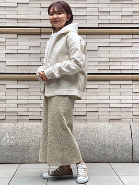 「green label relaxing（グリーンレーベルリラクシング）のアイテム（その他アウター）」を使った、bataさん（レディース・150cm）の冬コーディネート