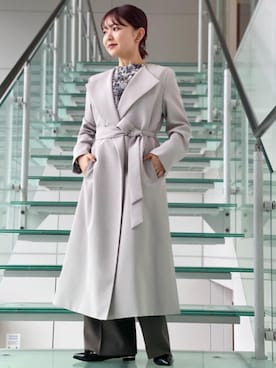 「green label relaxing（グリーンレーベルリラクシング）のアイテム（その他アウター）」を使った、bataさん（レディース・150cm）の冬コーディネート