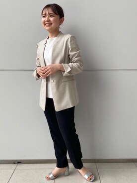 「ビジネス」｜「アイテム（その他アウター）」を使った、bataさん（レディース・150cm）の春コーディネート
